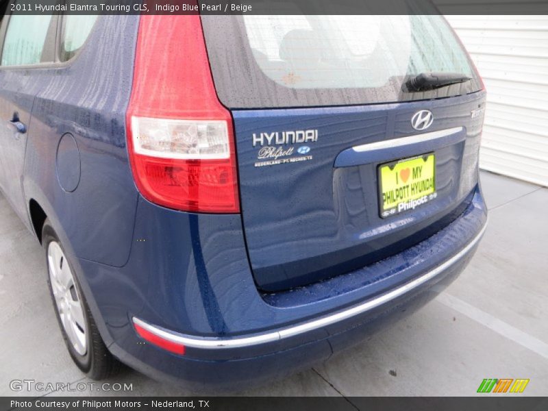 Indigo Blue Pearl / Beige 2011 Hyundai Elantra Touring GLS
