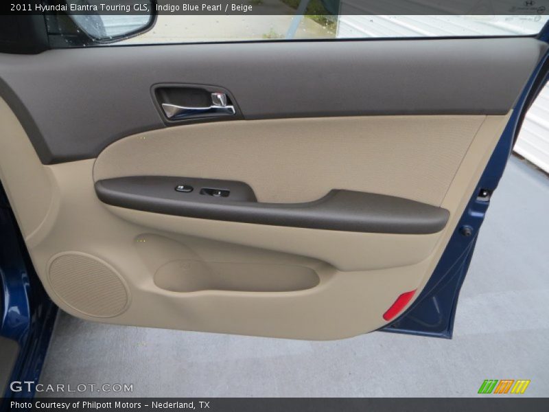 Indigo Blue Pearl / Beige 2011 Hyundai Elantra Touring GLS