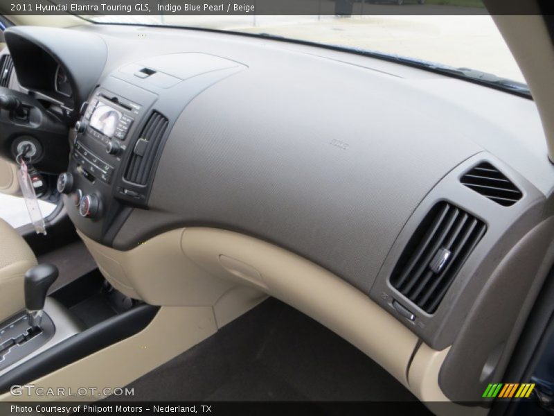 Indigo Blue Pearl / Beige 2011 Hyundai Elantra Touring GLS