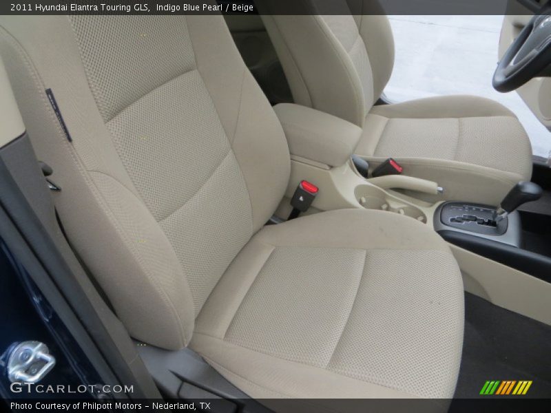 Indigo Blue Pearl / Beige 2011 Hyundai Elantra Touring GLS