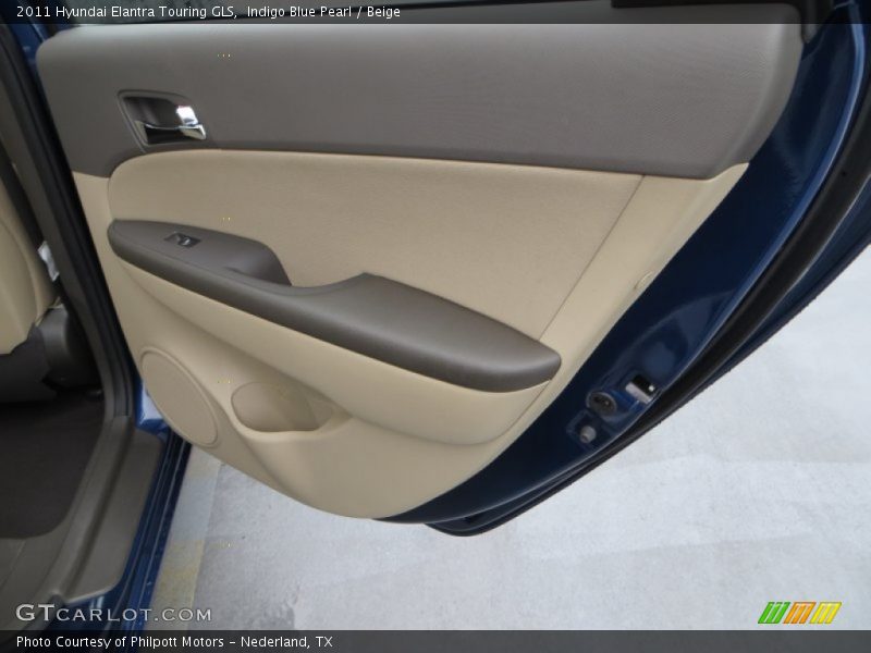 Indigo Blue Pearl / Beige 2011 Hyundai Elantra Touring GLS