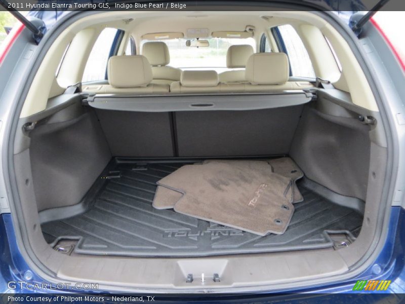 Indigo Blue Pearl / Beige 2011 Hyundai Elantra Touring GLS