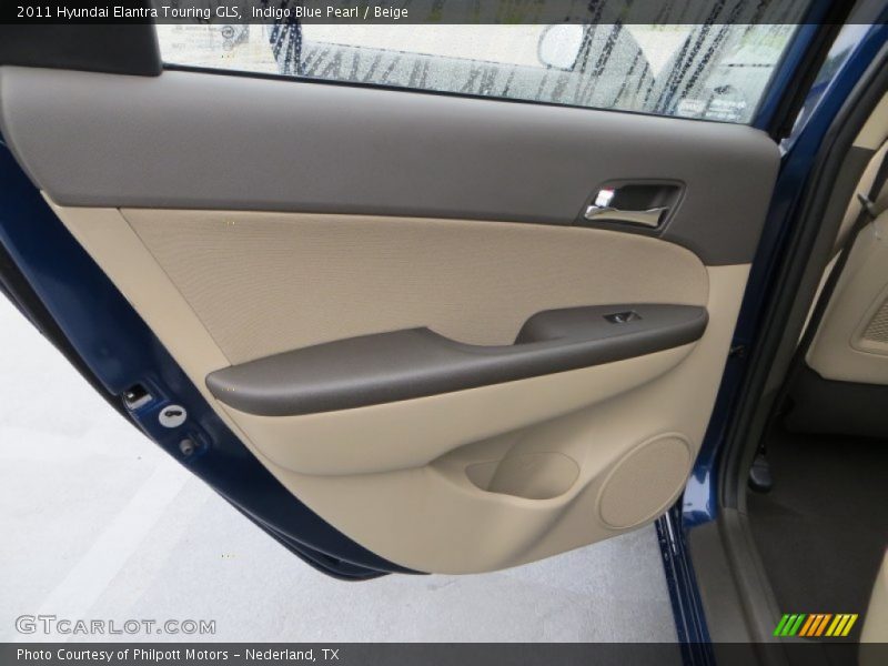 Indigo Blue Pearl / Beige 2011 Hyundai Elantra Touring GLS