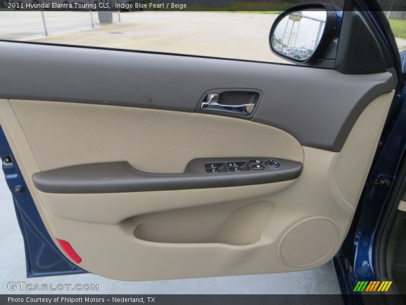 Indigo Blue Pearl / Beige 2011 Hyundai Elantra Touring GLS