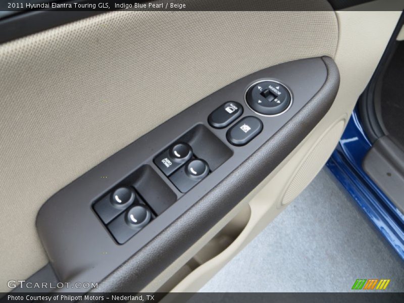 Indigo Blue Pearl / Beige 2011 Hyundai Elantra Touring GLS