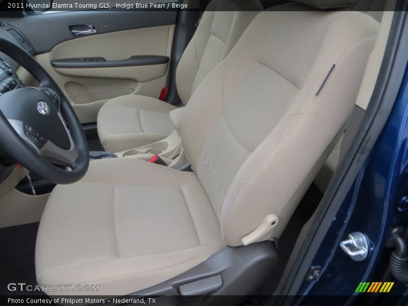 Indigo Blue Pearl / Beige 2011 Hyundai Elantra Touring GLS