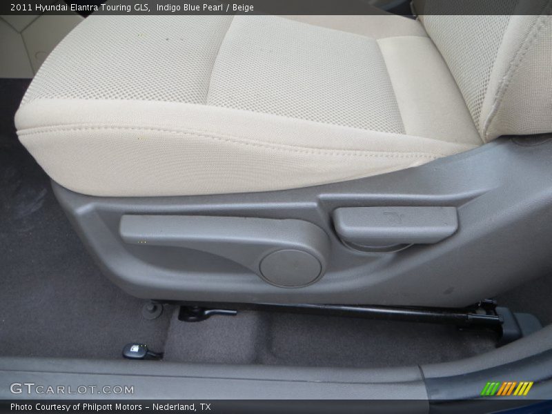 Indigo Blue Pearl / Beige 2011 Hyundai Elantra Touring GLS