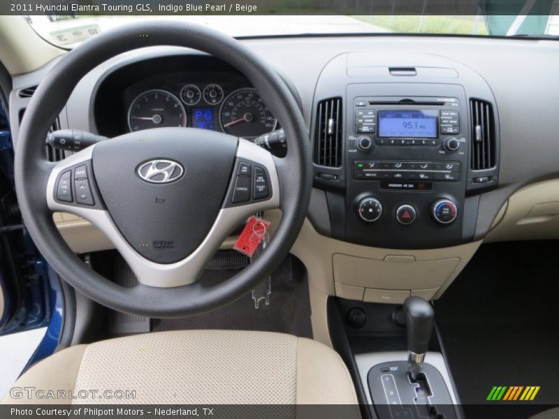 Indigo Blue Pearl / Beige 2011 Hyundai Elantra Touring GLS