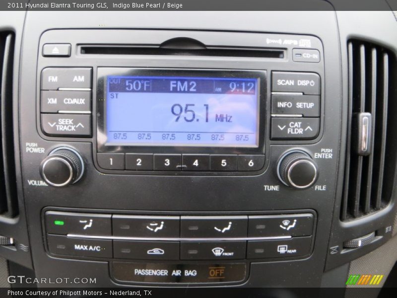 Indigo Blue Pearl / Beige 2011 Hyundai Elantra Touring GLS