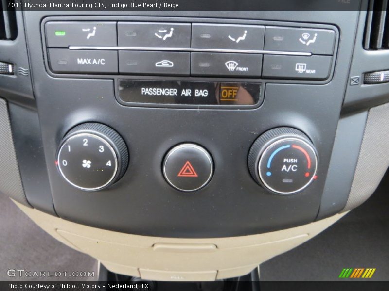 Indigo Blue Pearl / Beige 2011 Hyundai Elantra Touring GLS