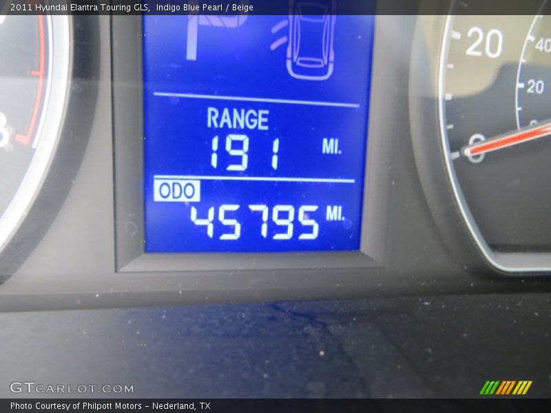 Indigo Blue Pearl / Beige 2011 Hyundai Elantra Touring GLS