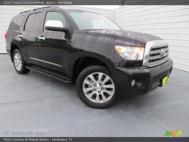 Black / Sand Beige 2010 Toyota Sequoia Limited
