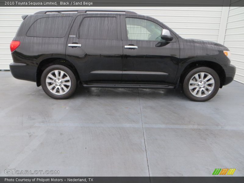 Black / Sand Beige 2010 Toyota Sequoia Limited