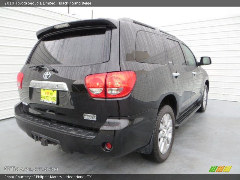 Black / Sand Beige 2010 Toyota Sequoia Limited