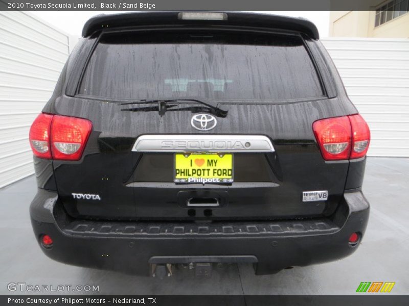 Black / Sand Beige 2010 Toyota Sequoia Limited
