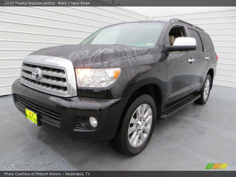 Black / Sand Beige 2010 Toyota Sequoia Limited