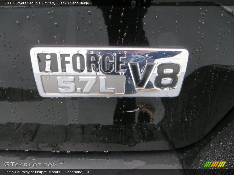 Black / Sand Beige 2010 Toyota Sequoia Limited