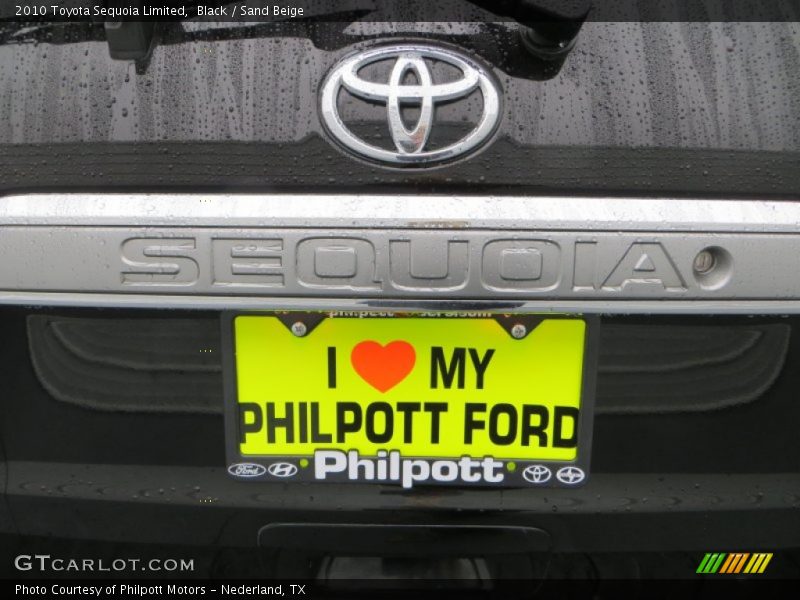 Black / Sand Beige 2010 Toyota Sequoia Limited