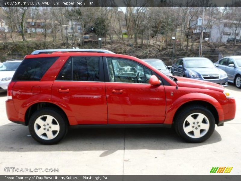 Chili Pepper Red / Tan 2007 Saturn VUE V6 AWD