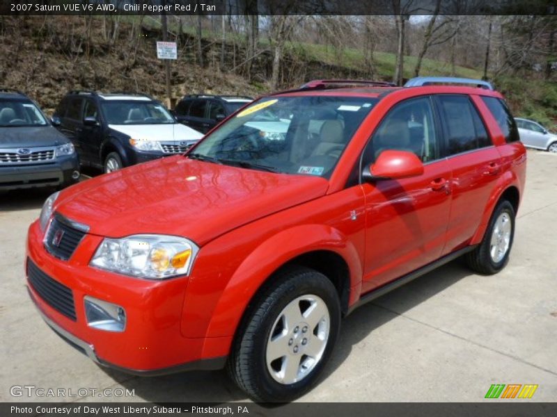 Chili Pepper Red / Tan 2007 Saturn VUE V6 AWD