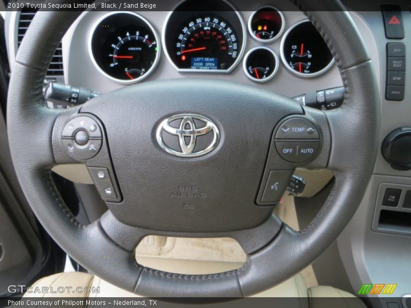 Black / Sand Beige 2010 Toyota Sequoia Limited
