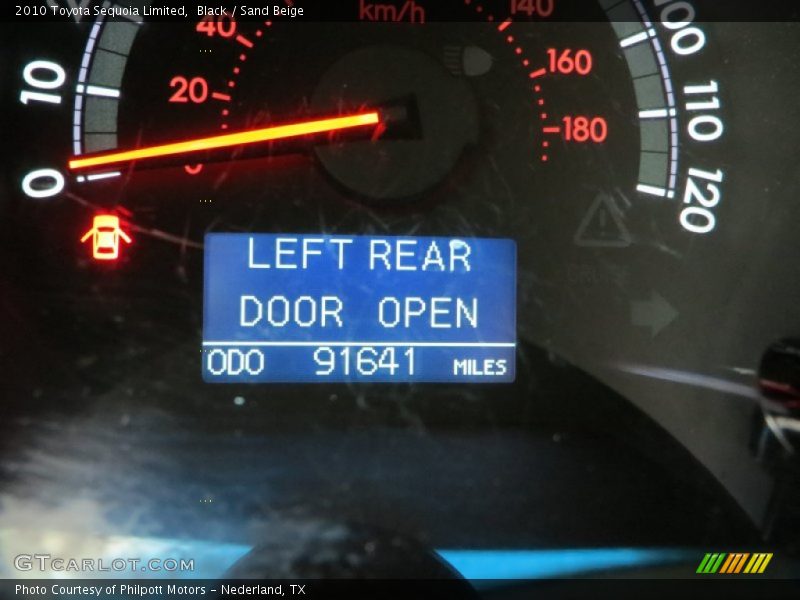 Black / Sand Beige 2010 Toyota Sequoia Limited