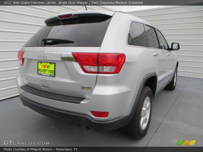 Bright Silver Metallic / Dark Graystone/Medium Graystone 2012 Jeep Grand Cherokee Laredo