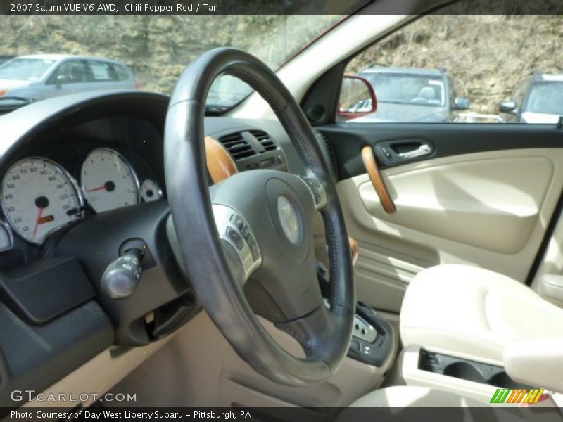 Chili Pepper Red / Tan 2007 Saturn VUE V6 AWD