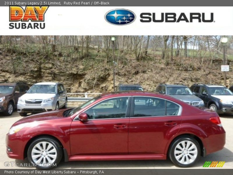 Ruby Red Pearl / Off-Black 2011 Subaru Legacy 2.5i Limited