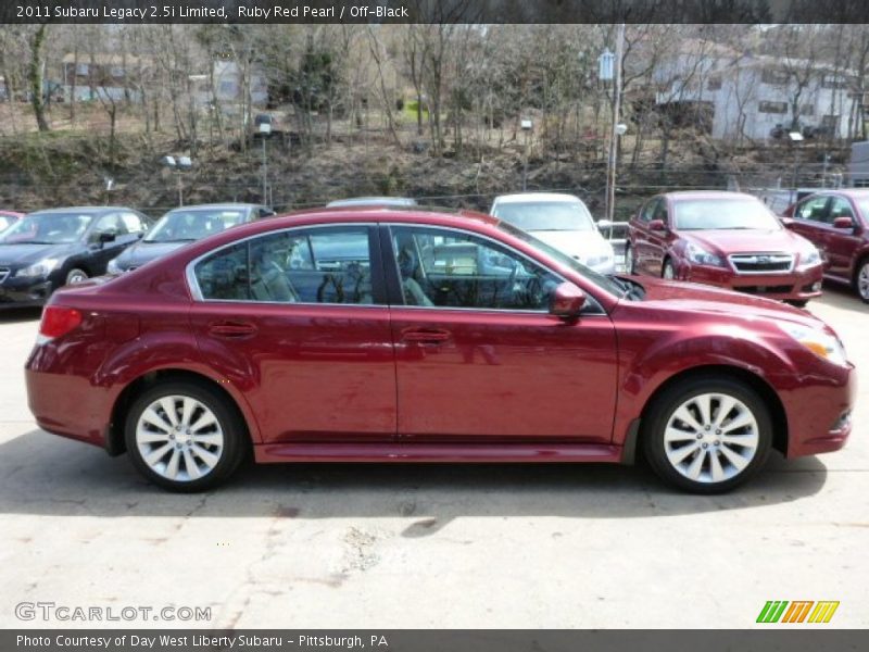 Ruby Red Pearl / Off-Black 2011 Subaru Legacy 2.5i Limited