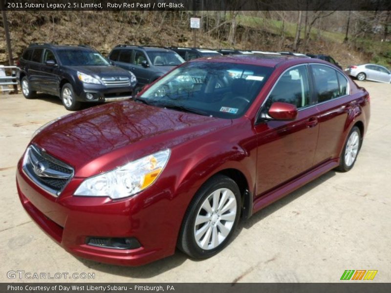 Ruby Red Pearl / Off-Black 2011 Subaru Legacy 2.5i Limited