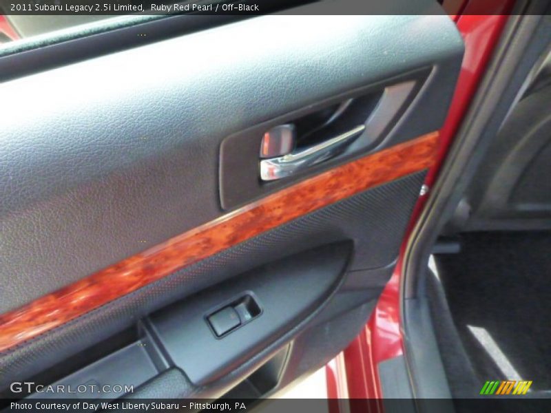 Ruby Red Pearl / Off-Black 2011 Subaru Legacy 2.5i Limited