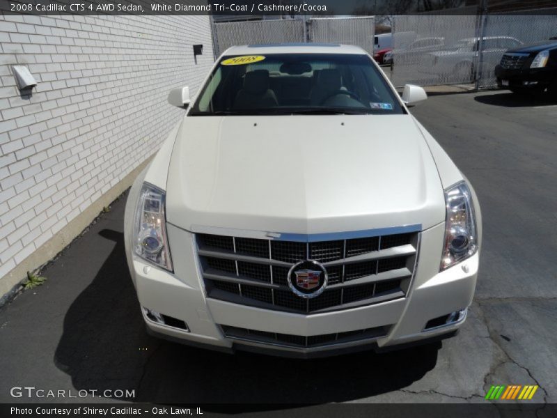 White Diamond Tri-Coat / Cashmere/Cocoa 2008 Cadillac CTS 4 AWD Sedan