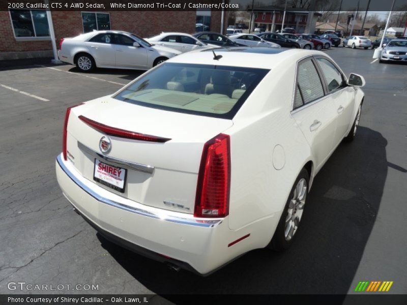 White Diamond Tri-Coat / Cashmere/Cocoa 2008 Cadillac CTS 4 AWD Sedan