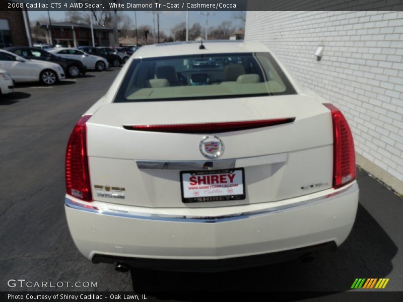 White Diamond Tri-Coat / Cashmere/Cocoa 2008 Cadillac CTS 4 AWD Sedan