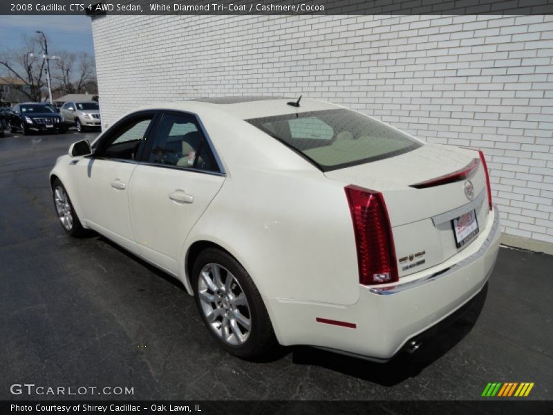 White Diamond Tri-Coat / Cashmere/Cocoa 2008 Cadillac CTS 4 AWD Sedan