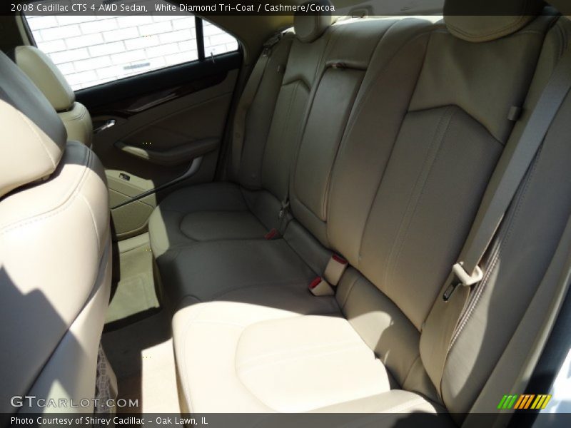 White Diamond Tri-Coat / Cashmere/Cocoa 2008 Cadillac CTS 4 AWD Sedan