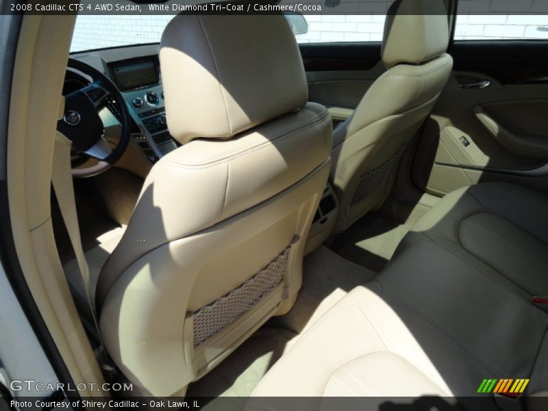 White Diamond Tri-Coat / Cashmere/Cocoa 2008 Cadillac CTS 4 AWD Sedan