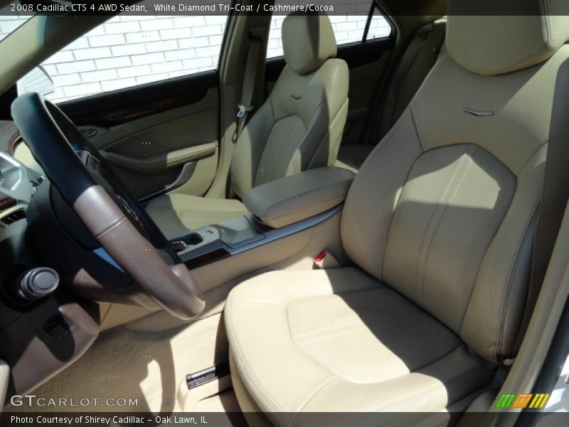 White Diamond Tri-Coat / Cashmere/Cocoa 2008 Cadillac CTS 4 AWD Sedan