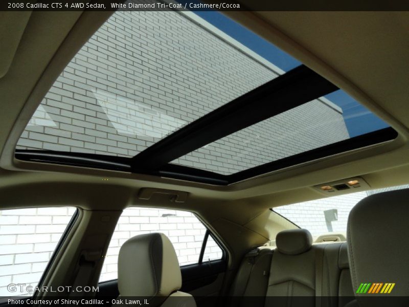 White Diamond Tri-Coat / Cashmere/Cocoa 2008 Cadillac CTS 4 AWD Sedan