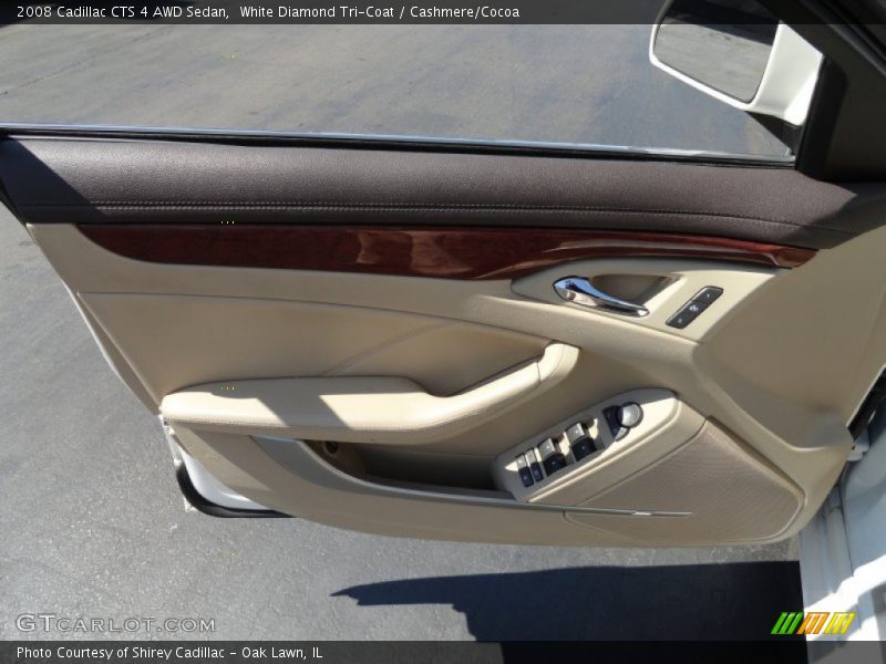 White Diamond Tri-Coat / Cashmere/Cocoa 2008 Cadillac CTS 4 AWD Sedan