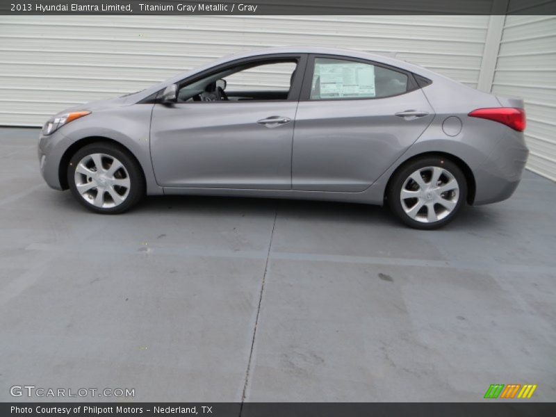 Titanium Gray Metallic / Gray 2013 Hyundai Elantra Limited