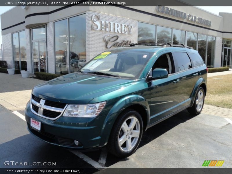 Melbourne Green Pearl / Pastel Pebble Beige 2009 Dodge Journey SXT