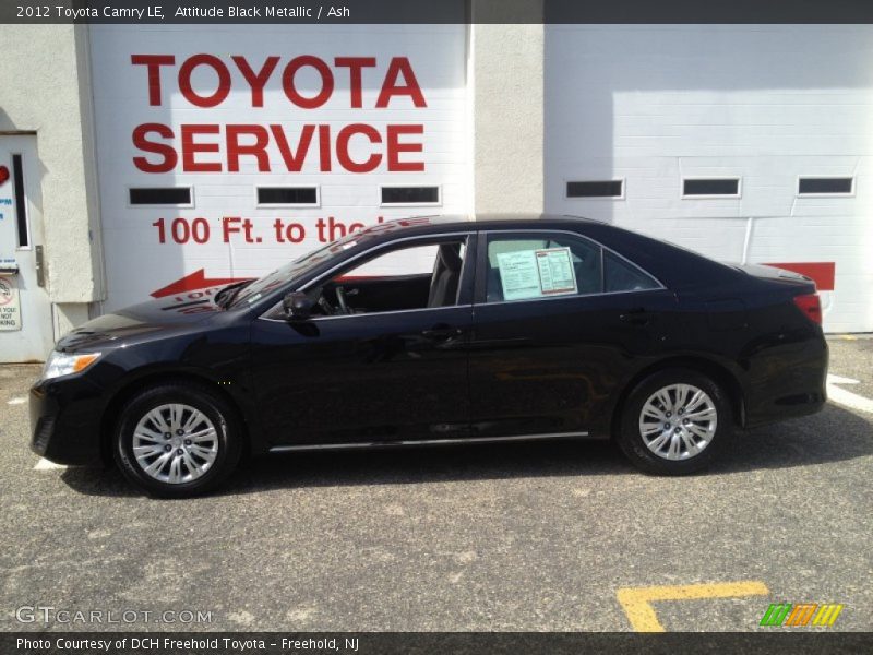 Attitude Black Metallic / Ash 2012 Toyota Camry LE