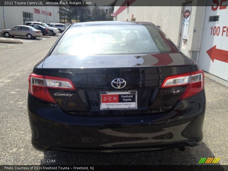 Attitude Black Metallic / Ash 2012 Toyota Camry LE
