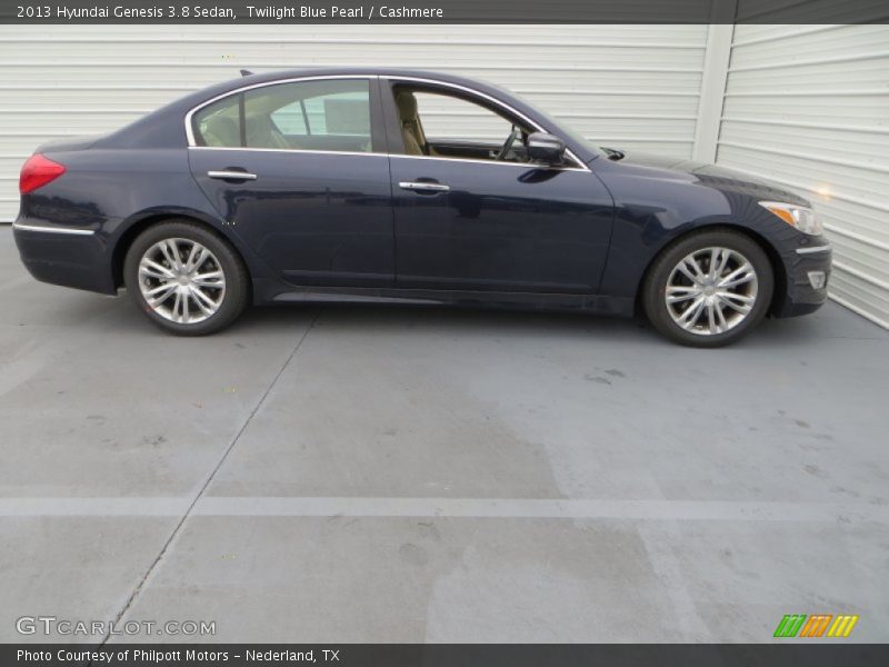 Twilight Blue Pearl / Cashmere 2013 Hyundai Genesis 3.8 Sedan