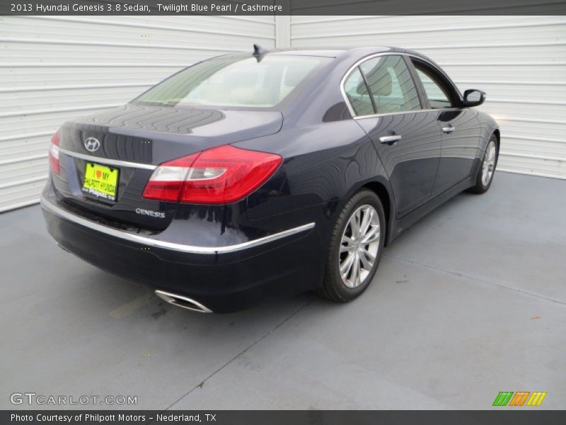 Twilight Blue Pearl / Cashmere 2013 Hyundai Genesis 3.8 Sedan