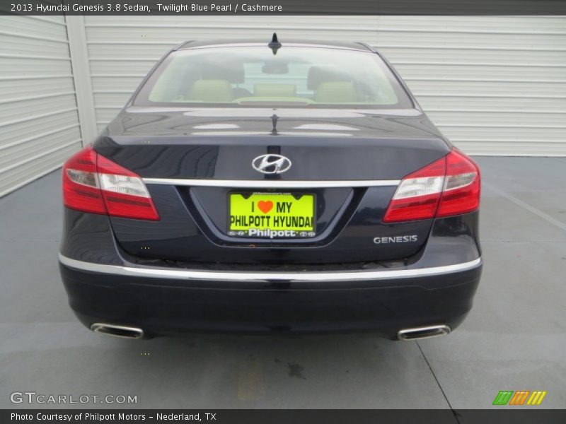 Twilight Blue Pearl / Cashmere 2013 Hyundai Genesis 3.8 Sedan