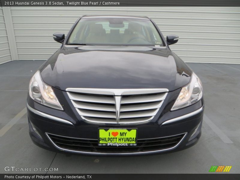 Twilight Blue Pearl / Cashmere 2013 Hyundai Genesis 3.8 Sedan