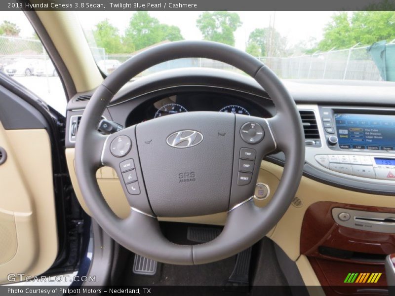 Twilight Blue Pearl / Cashmere 2013 Hyundai Genesis 3.8 Sedan